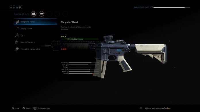 perk gun hand